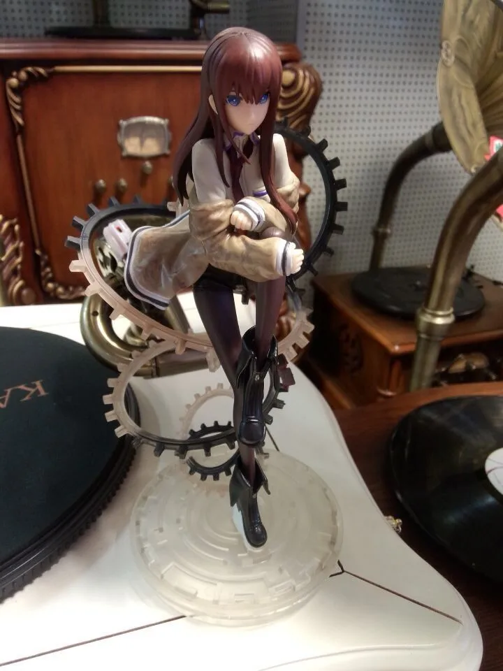 Huong Аниме Фигурка 21 см Steins Gate Makise Kurisu 1/8 весы ПВХ фигурка Коллекционная модель