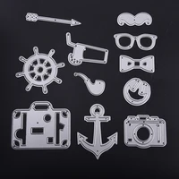 yinise glasses metal cutting dies for scrapbooking stencils diy album cards decoration embossing folder die cut cutter template