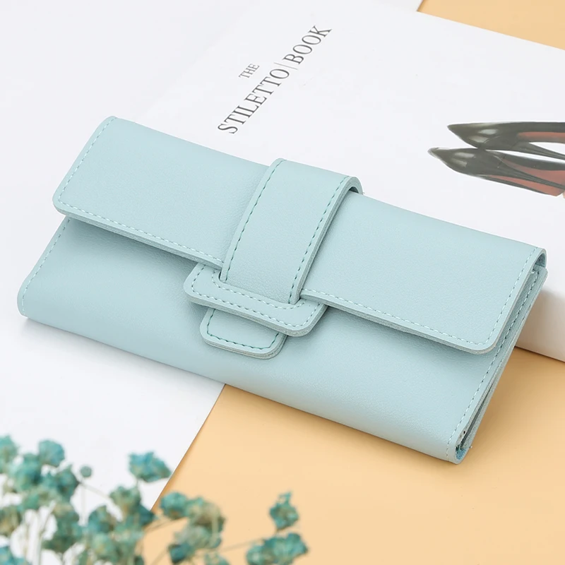 Кошелек женский кошелек бумажник держатель для карт с застежкой Женский Длинный