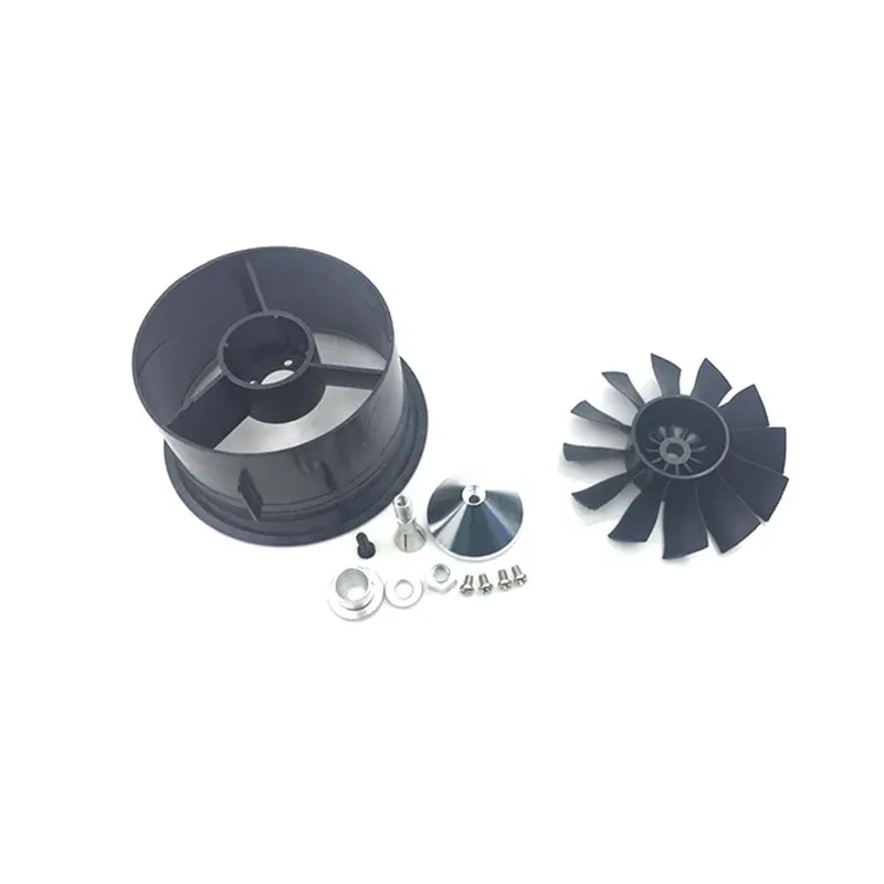 Qx-motor 64mm EDF con 12 aspas, ventilador con conductos sin Motor, apto para aviones teledirigidos-5