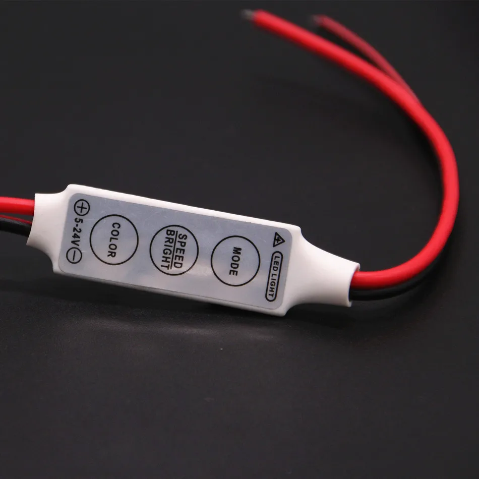 Диммер Одноцветный DC 12V LED контроллер мини 3Key пульт дистанционного управления для