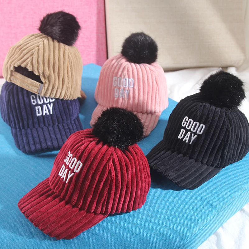 Детская бейсбольная кепка осенне-зимняя шапка для мальчиков и девочек