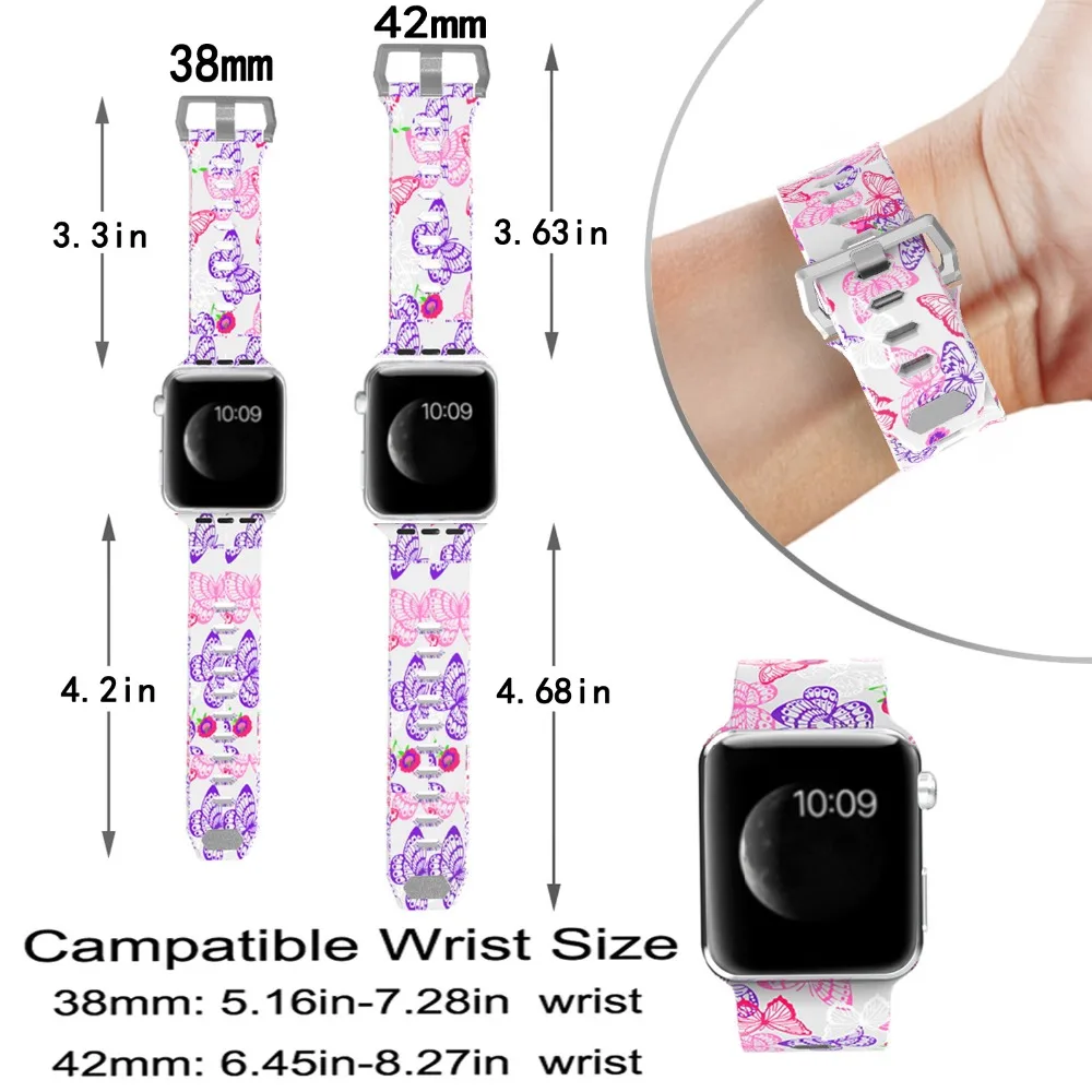 Odog силиконовый ремешок для часов Apple Watch Series 3 2 1 38 мм 42 браслет аксессуары