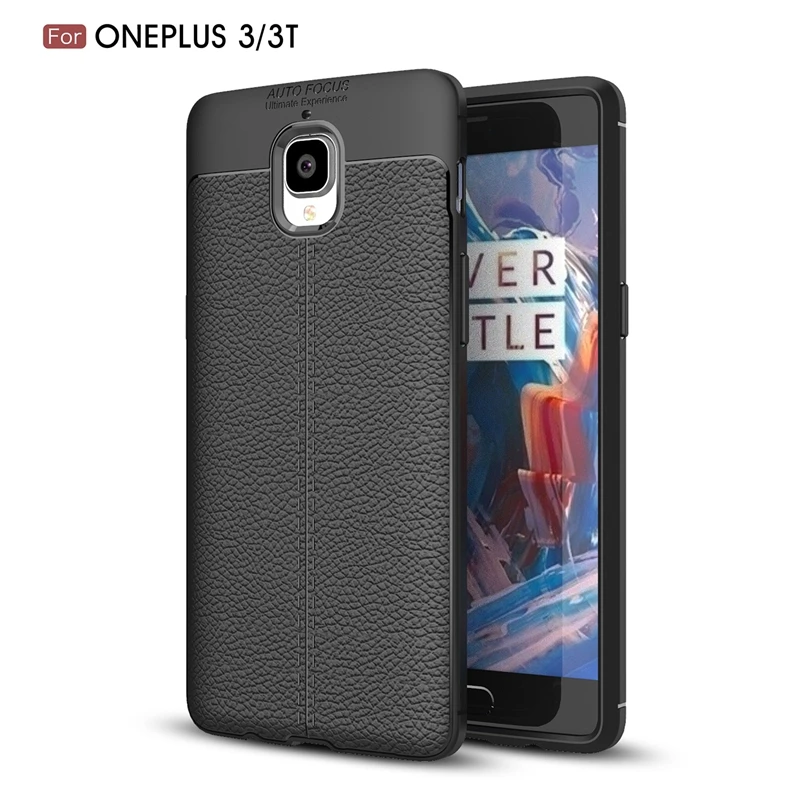 Для OnePlus 3 T/3 5 &quotзащитный чехол для телефона мягкий личи striae противоударный Oneplus3/1