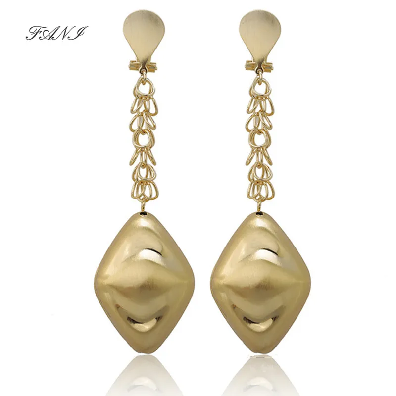 Модные женские свадебные серьги Fani длинные висячие изысканные трендовые