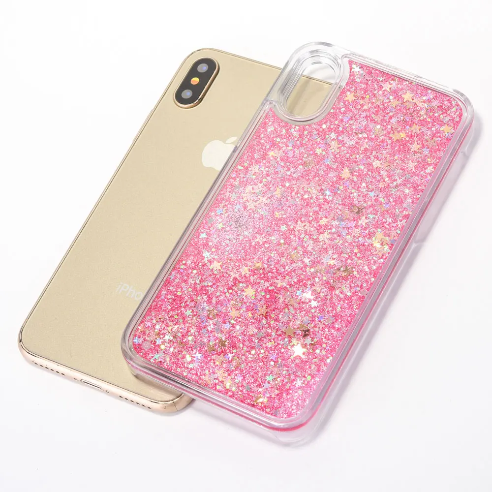 Чехол FQYANG Star Dynamic Liquid Quicksand для SAMSUNG S8 PLUS S7 EDGE S6 edge plus J7 A7 S5 Прозрачный чехол для задней панели ПК телефона