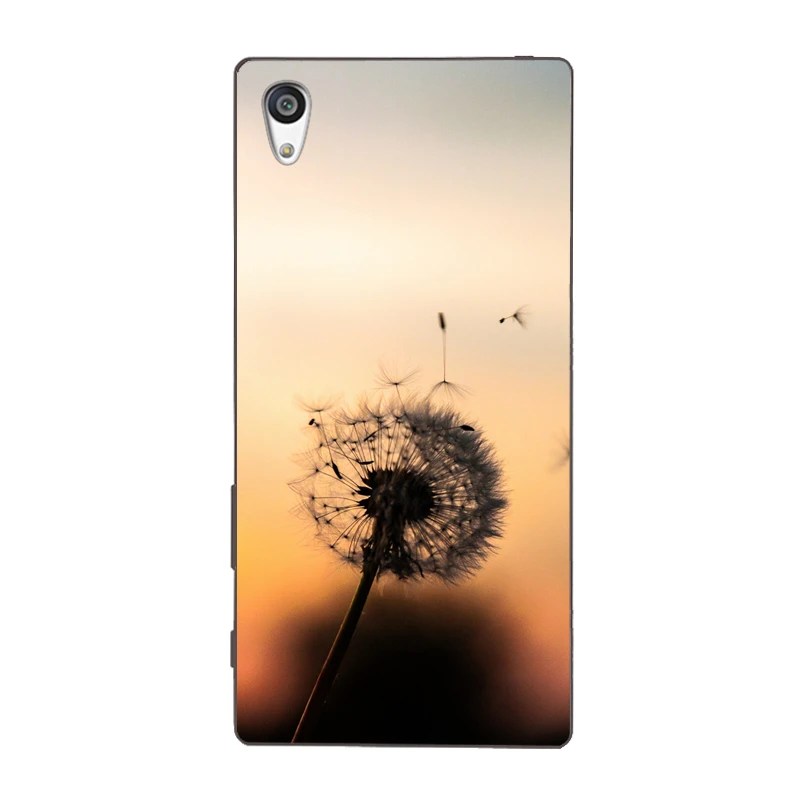 Красивое растение цветок одуванчика ТПУ чехол мягкий для sony Xperia Z Z1 Z2 Z3 Z4 Z5
