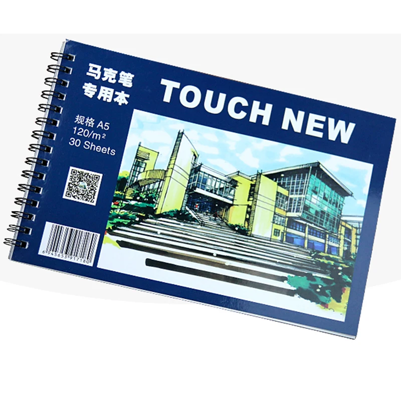 TOUCHNEW A5 книга набросков модных костюмов закрепленный Блокнот Книга набросков модных костюмов маркеры для рисования Рисование Творческий Тетрадь подарок маркер специальный Бумага