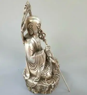 

Collection Exquisite Chinese Tibet Silver Copper Tang San Tibet Buddha Crafts Buddha Statue