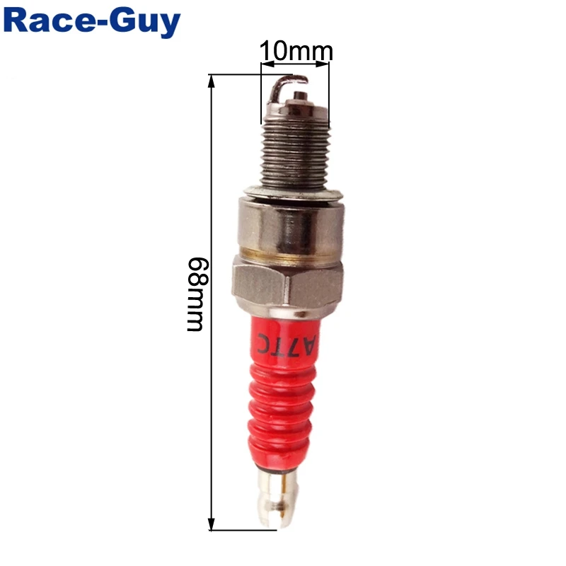 Свеча зажигания A7TC + 5 контактов AC CDI Box для китайских 50cc 70cc 90cc 110cc ATV Quad 4 Wheeler Pit Dirt Trail