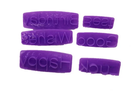 С наилучшими пожеланиями/удачи/с днем рождения печать кексов помадный тиснитель