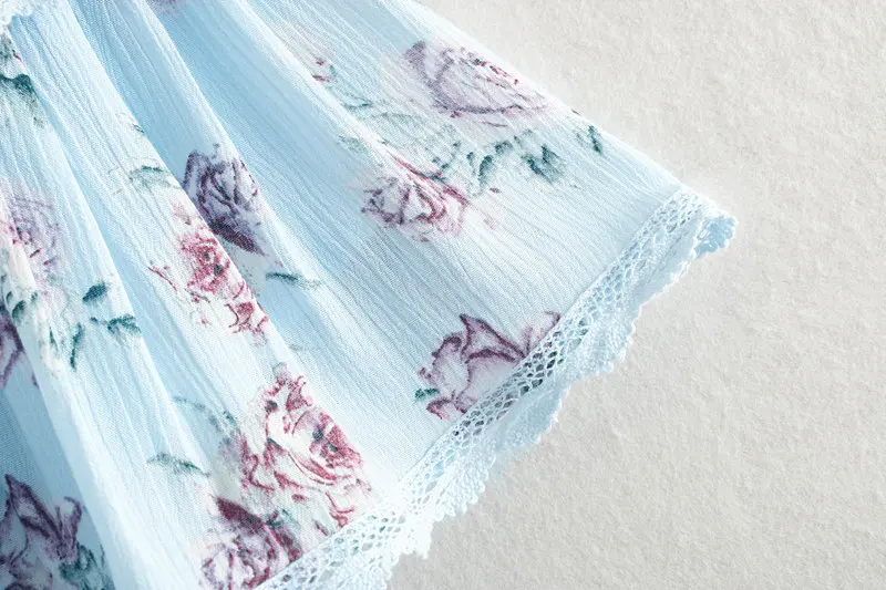 2019 новая женская мода эластичный Цветочный Пояс с принтом плиссированная юбка