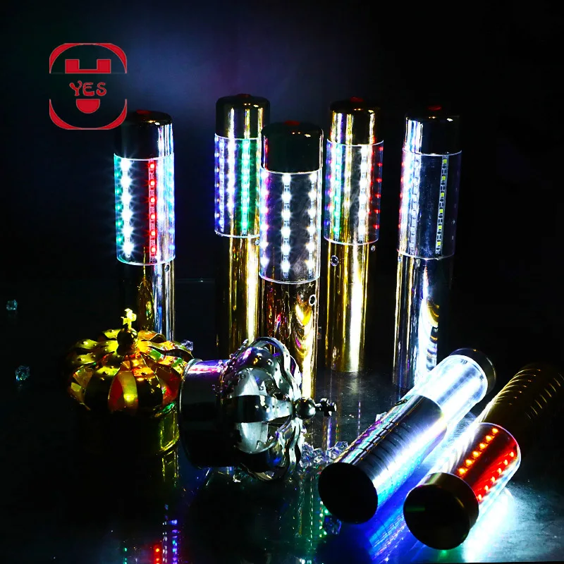 Да красочные светодиодные лампы шампанского люминесцентные палки сверкающие