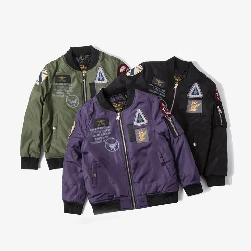 2018Kid куртка бейсбольная форма зимняя одежда пальто для мальчиков в европейском и