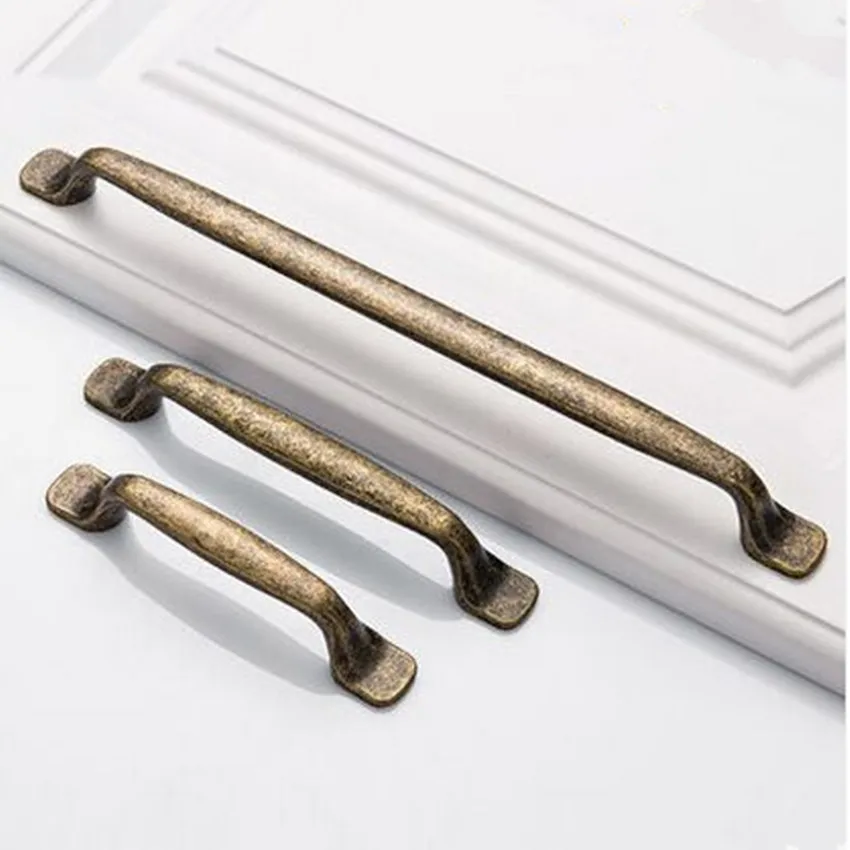 Ручка для шкафа 256 мм в стиле ретро бронзовая дверная ручка большого размера 5