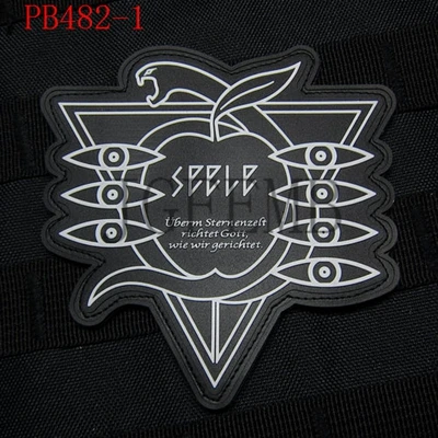 PB482 EVA Evangelion NERV SEELE 3D ПВХ патч - Цвет: PB482