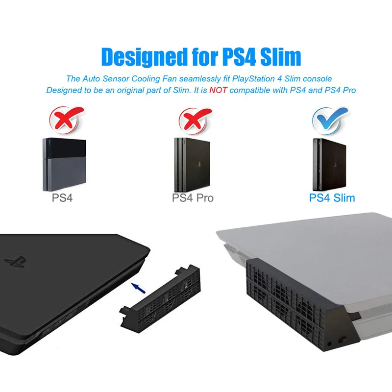 Охлаждающий вентилятор для контроля температуры Sony PS4 Slim кулер игровые