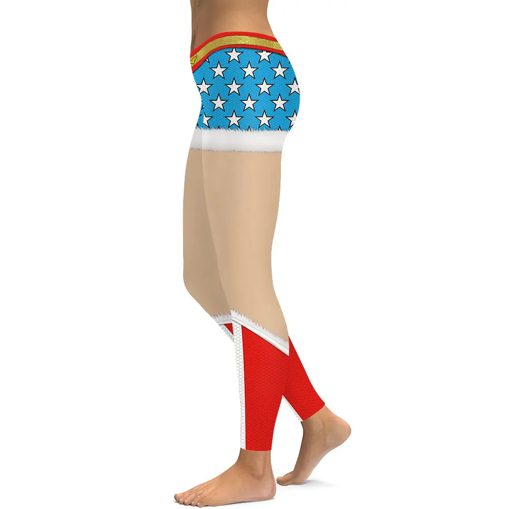 Джессинг шоу сексуальные женские Леггинсы 3D звезды принт фитнес Рождество