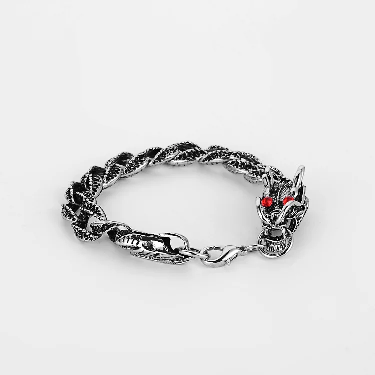 Fashion Titanium steel Dragon Bracelet Casting Classic Punk Style Men's Biker Jewelry | Украшения и аксессуары