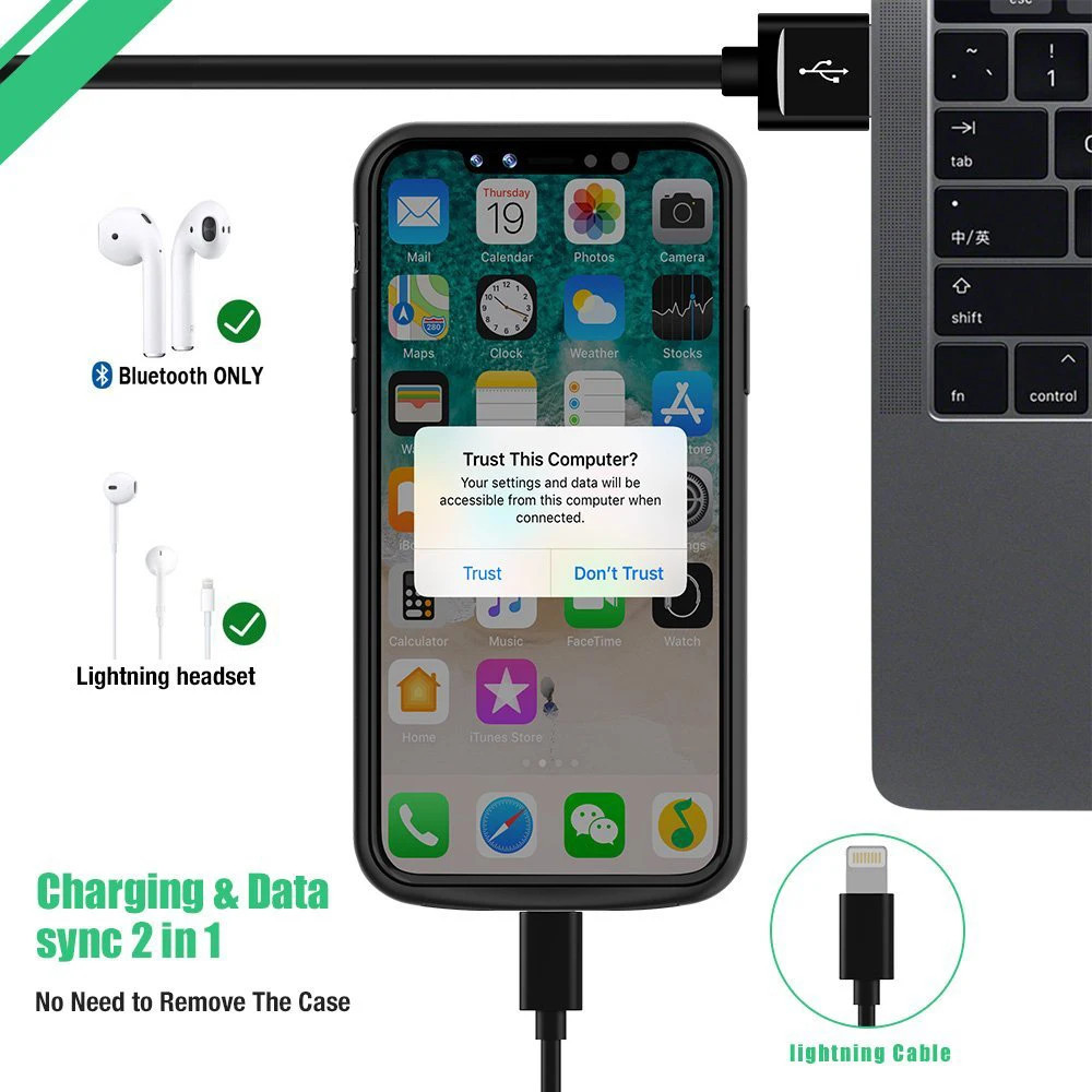 Новейший Внешний чехол Gagaking для iphone X XS XSmax XR портативное зарядное устройство apple