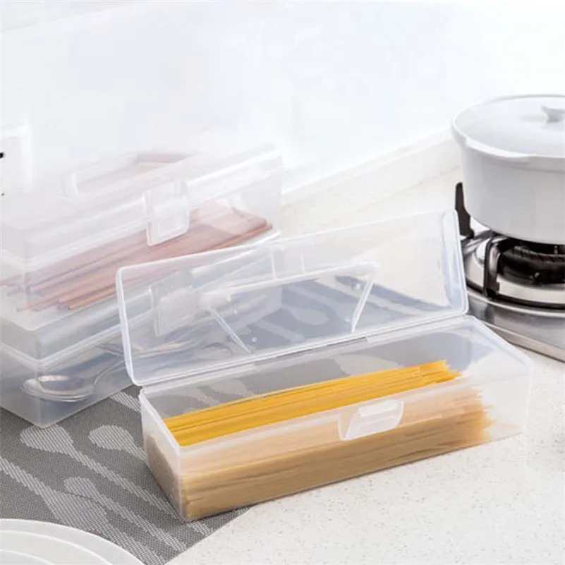 

BalleenShiny Chopsticks Tableware Storage Box Plastic Transparent Storage Bin Case Organizer