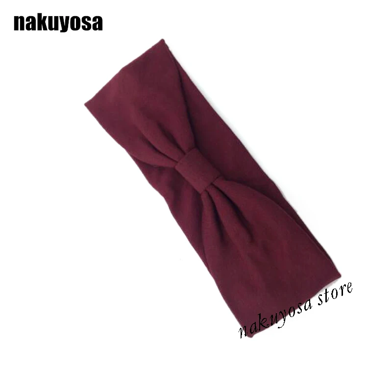 Женский галстук-бабочка для девочек Эластичный Тюрбан повязка на голову от пота