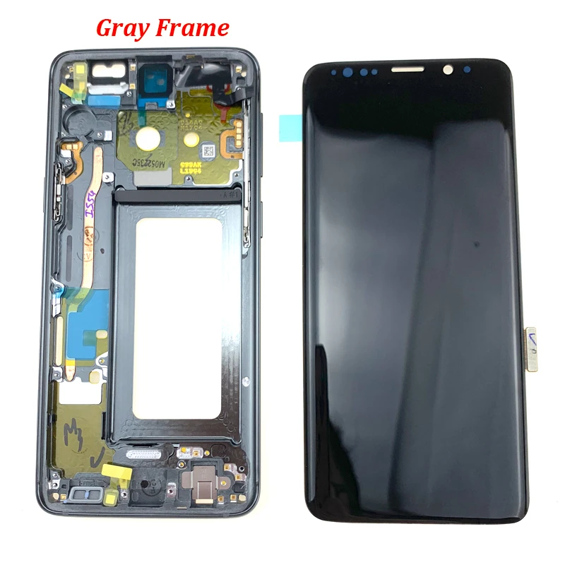 100% тестирование ЖК дисплей s для samsung Galaxy S9 G960 G9600 G960F с рамкой Экран дисплея