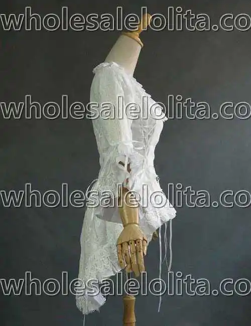 Викторианская Готическая кружевная верхняя каскадная куртка-корсет Titanic Reaction