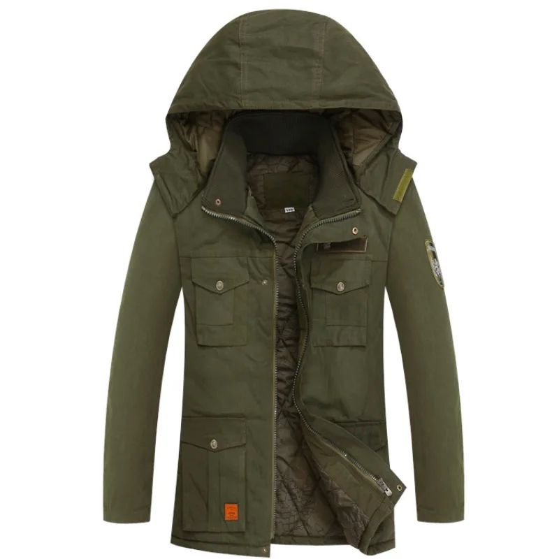 

Men Military Style Tactical Jackets for Men Camouflage Pilot Coat US Army 101 Air Force Bomber Jacket Coat Male Army Green