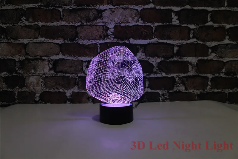 

New Arrival 3D Led Dice Night Lite 7 Colors Changeable Cartoon Kids Room Nite Lights YJM-2847