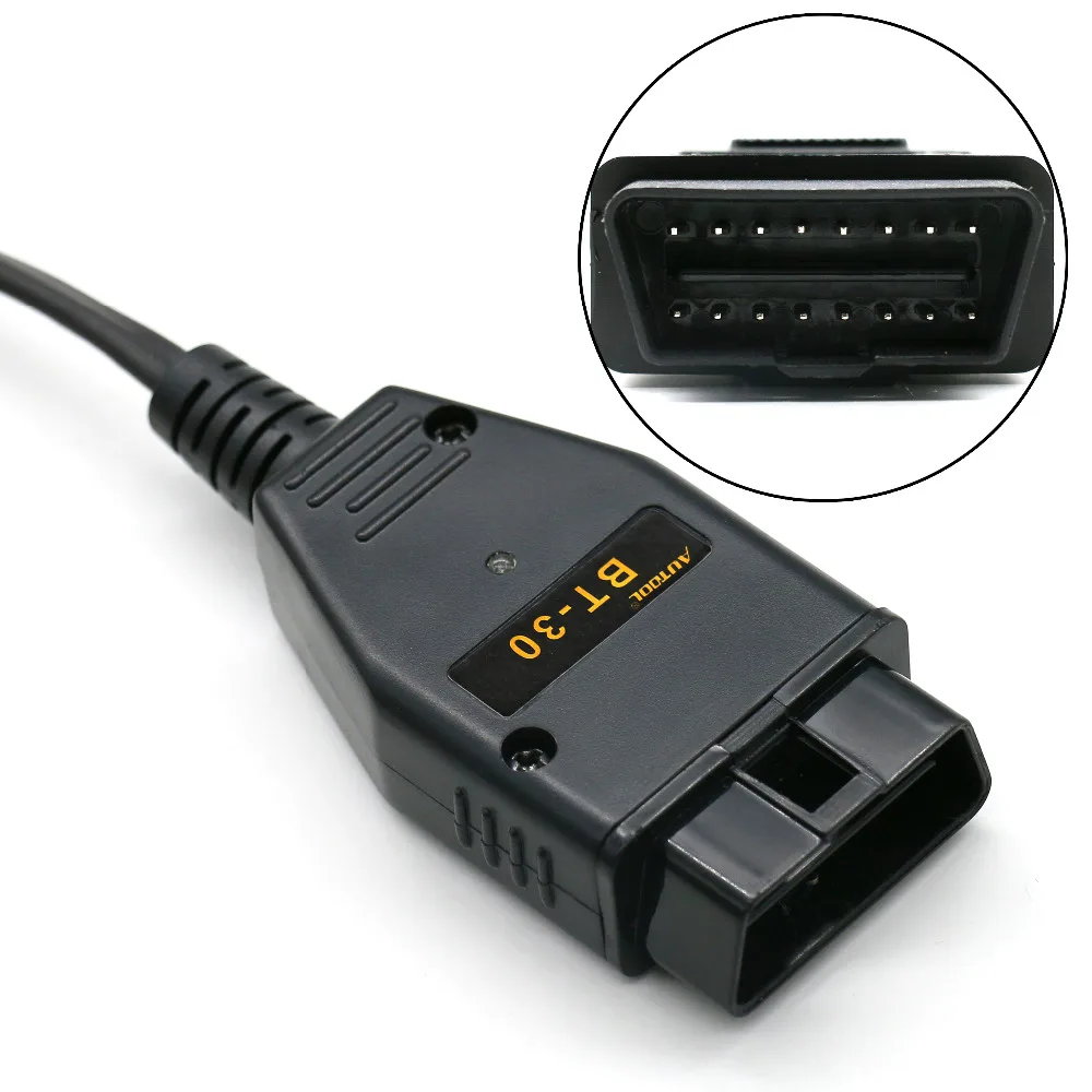 AUTOOL BT30 автомобильный разъем OBD2 ECU батарея Saver Авто ЭБУ Хранители памяти