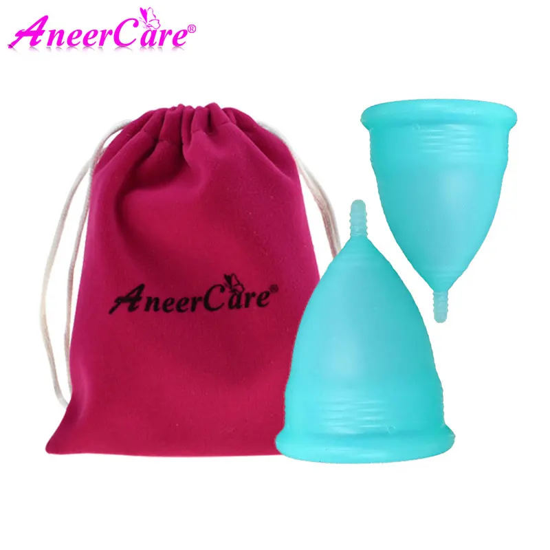 Coupe menstrumelle copa Менструальный de silicona medica aneercare менструальная чашка coletor менструальная чашка copetta mestruale 2pcs s+ l