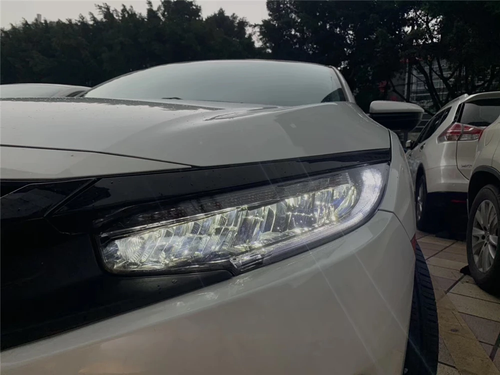 Автомобильный стайлинг фары для Honda Civic 10th светодиодные hid-лампы головного света с движущимся поворотом головная лампа светодиодный DRL Передняя лампа
