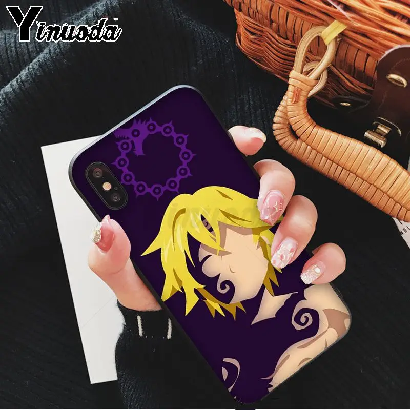 A9 Yinuoda seven deadly sins Черная мягкая резина, термопластичный полиуретан чехол для телефона iPhone 5 5Sx 6 7 7plus 8 8Plus X XS MAX XR - Цвет: A9