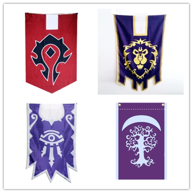 

World of War craft WOW Alliance Horde баннер флаг лавсан Синий Домашний Декор Аксессуары для косплея