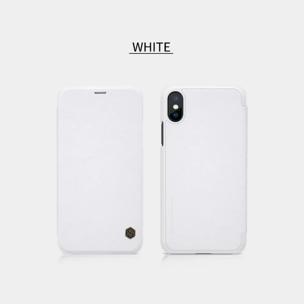 Для iPhone XS X Nillkin Qin Series чехол для телефона роскошный Слот для карт бизнес стиль для iPhone X XS Флип кожаный чехол Nilkin чехол