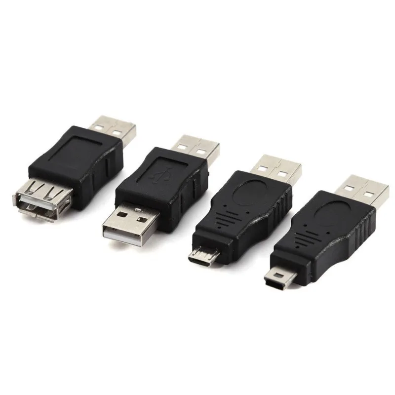 12 шт. адаптер для передачи данных USB 2 0 Micro Mini штырь гнездо|Компьютерные кабели и