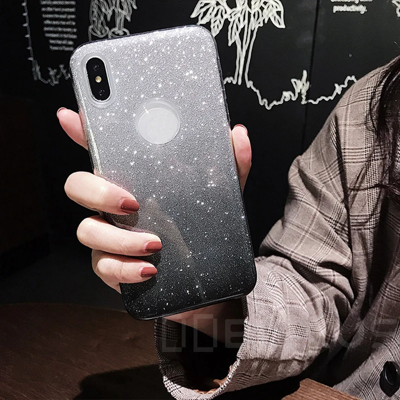 Блестящий градиентный силиконовый чехол для Xiaomi Mi 9 SE 9T 8 Lite Redmi K20 7A 8A Go Note 8T 7 Pro 10