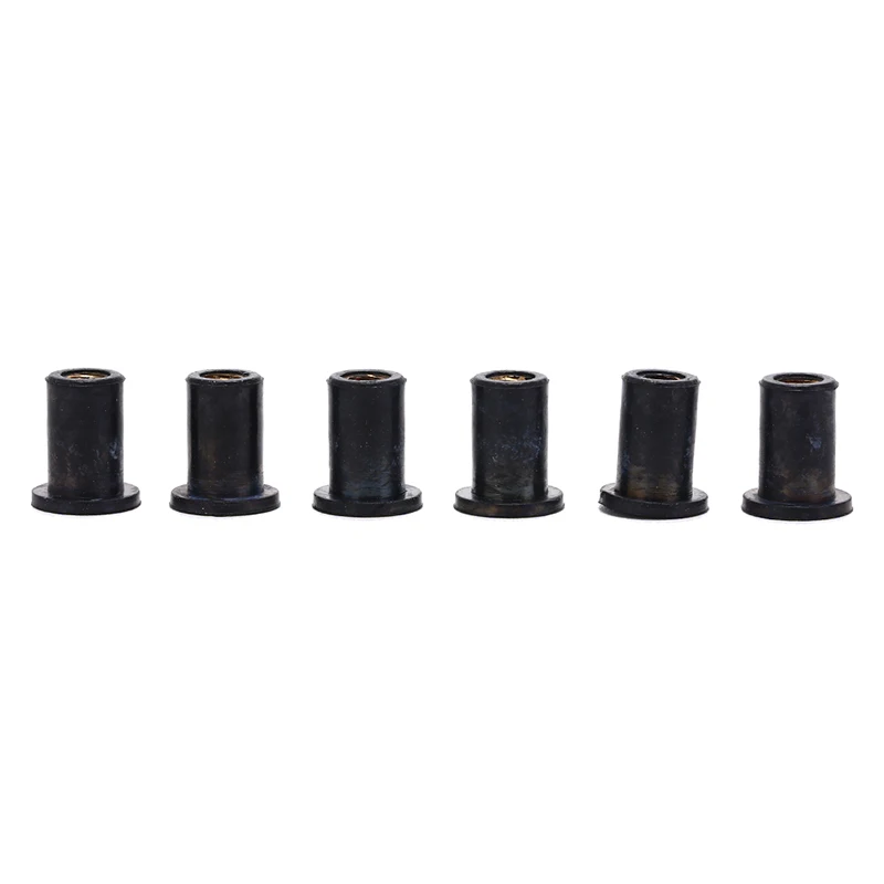 

6pcs M4 Rubber Well Nuts Kayak Accessories Blind Fastener Rivet Fishing Kayak Accessories Jack Nuts Windscreen Wellnuts New