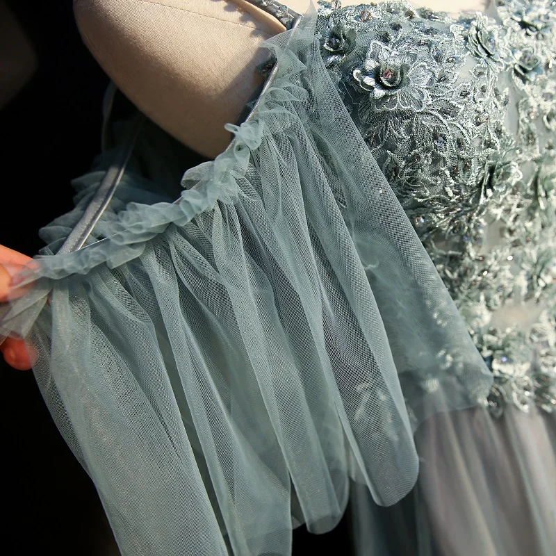 Вечерние платья Длинные 2020 тонкие лямки Тюлевое вечерние Vestido De Festa Longo Vestidos Fiesta