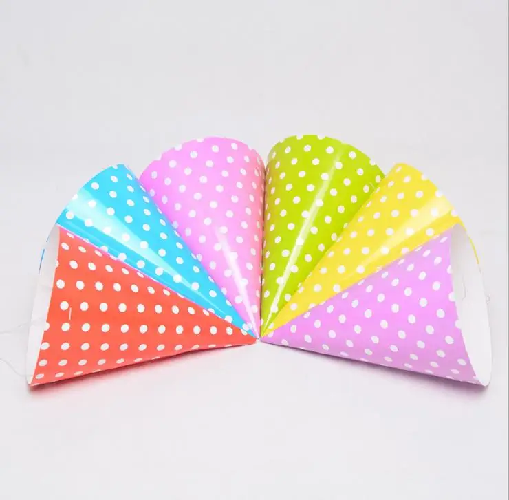 5 шт. милый праздничный колпак в горошек для дня рождения праздника фотосессии