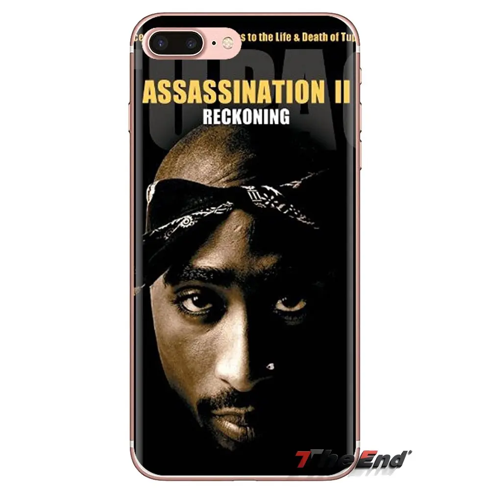 For iPod Touch Apple iPhone 4 4S 5 5S SE 5C 6 6S 7 8 X XR XS Plus MAX Transparent Soft Shell Covers 2Pac Tupac Shakur Rapper |