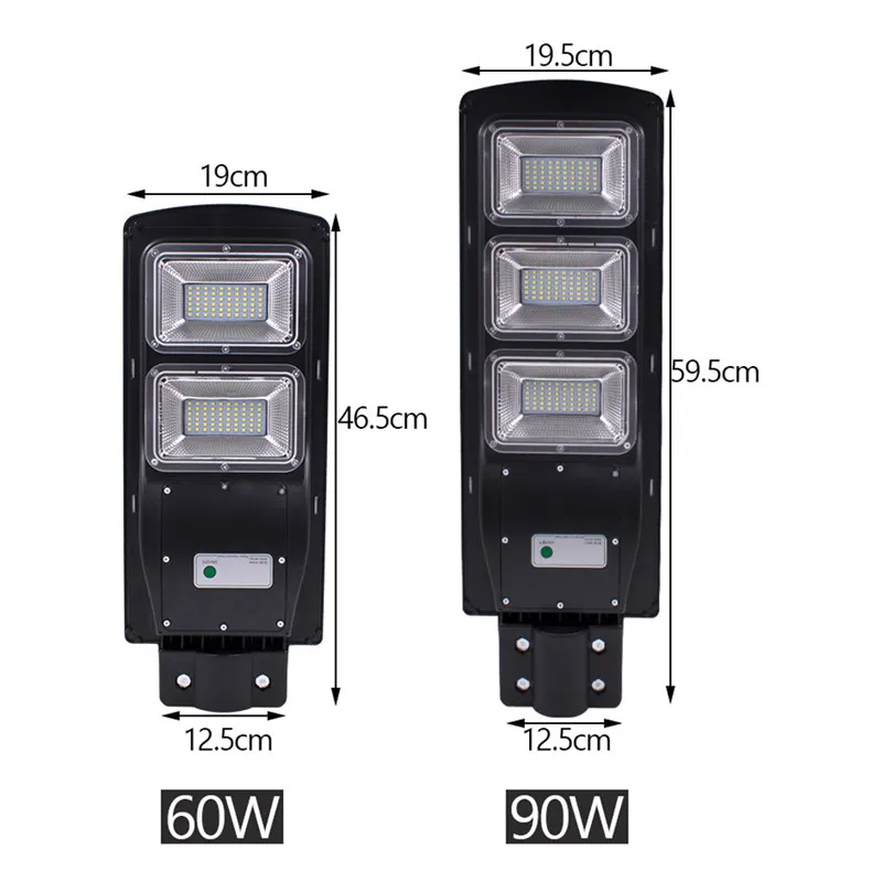 1 шт. 60/90 Вт 120/180LED Солнечный уличный светильник радар+ PIR датчик движения открытый настенный светильник Солнечный водонепроницаемый Ландшафтный садовый светильник