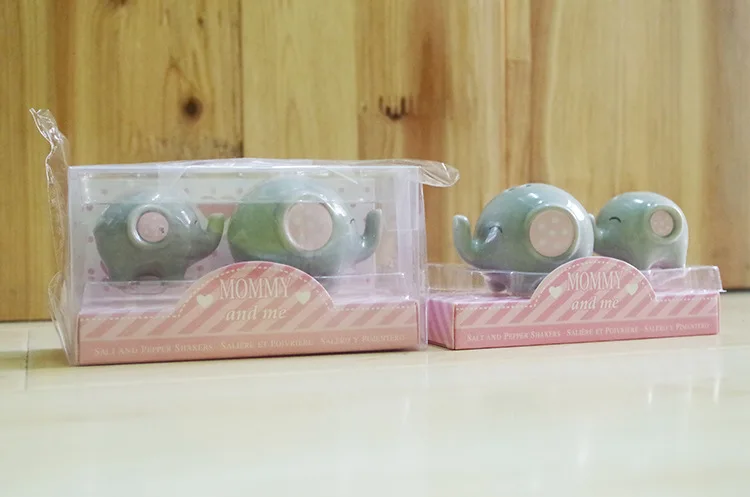 Оптовая продажа 200 комплектов = 400 штук маленький арахисовый слон фарфоровая соль