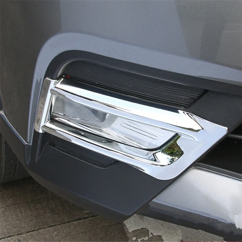 

car auto cover styling for nissan kicks 2016 2017 ABS chrome front head fog lamp light cap sticker accessories moulding trim