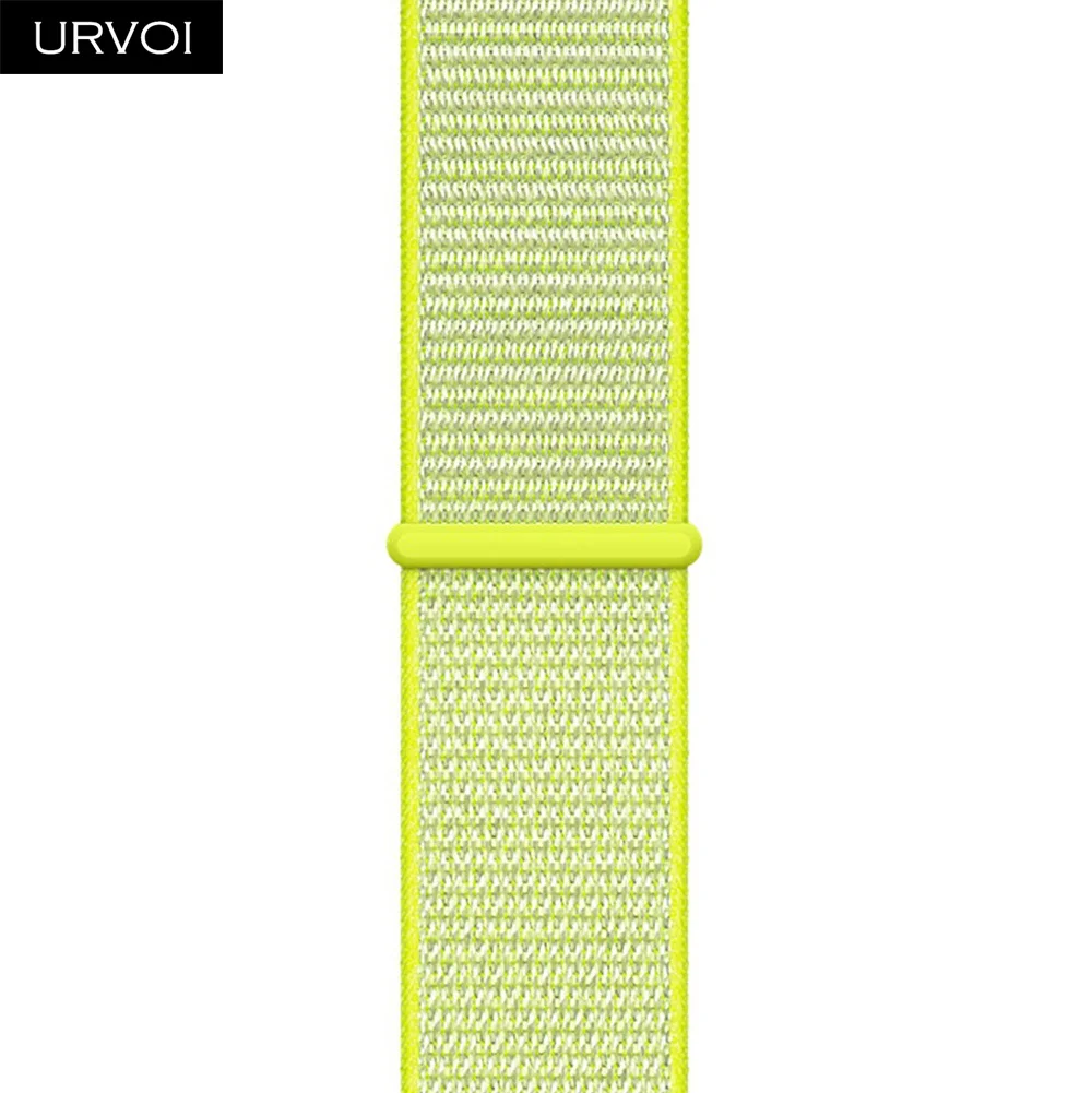 Flash Light Спортивный ремешок URVOI для apple watch, серия 5, 4, 3, ремешок для iwatch, воздухопроницаемый, застежка-крючок, тканый нейлон, 40 мм, 44 мм - Цвет ремешка: Flash Light
