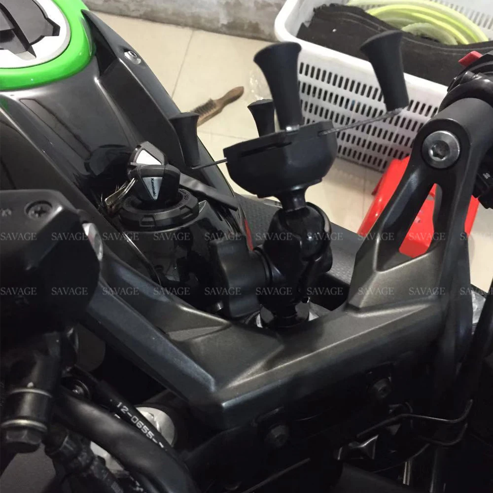 X-Grip держатель телефона для KAWASAKI NINJA 650/1000 Z1000SX ER-6F Concours 14 ZX-6R gps навигационный кронштейн для мотоцикла USB зарядное устройство