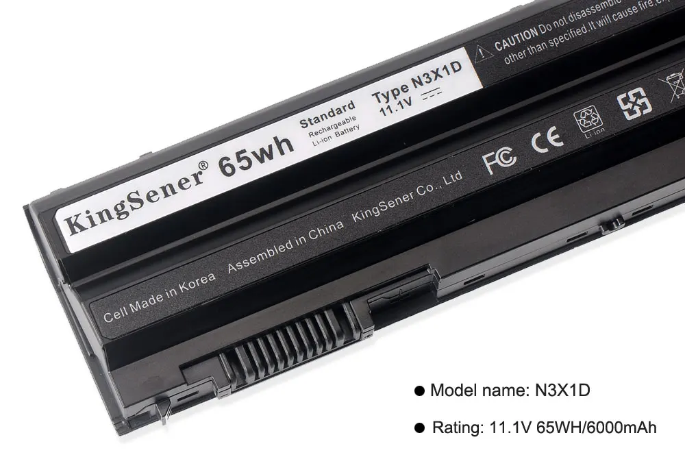 KingSener Корея сотовый N3X1D Батарея для Dell Latitude E5420 E5430 E5520 E5530 E6420 E6520 E6430 E6440 E6530 M5Y0X hxvw T54FJ