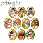 Фон с изображением зимы снеговика на Рождество для 10pcs13x1 8 мм18x2 5 мм30x40 мм Овальный фото стекло кабошон демо с плоской задней частью, украшения своими руками, TB0057