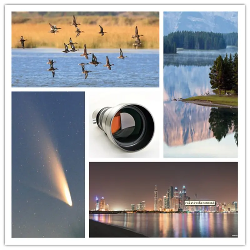 JINTU 650-1300 мм F8.0-16 Супер телефото ручной зум-объектив + T2 адаптер для NIKON DSLR камеры 2